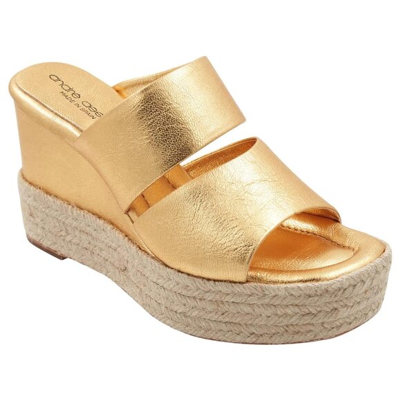 André Assous Pilar Platform Wedge Sandal from Genuine Leather - Picture 2 of 9